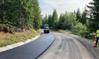 Se asfaltează drumul din stațiunea Băișoara până la pârtia Buscat