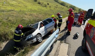 Accident pe centura Vâlcele - Apahida. Trei persoane au fost transportate la spital