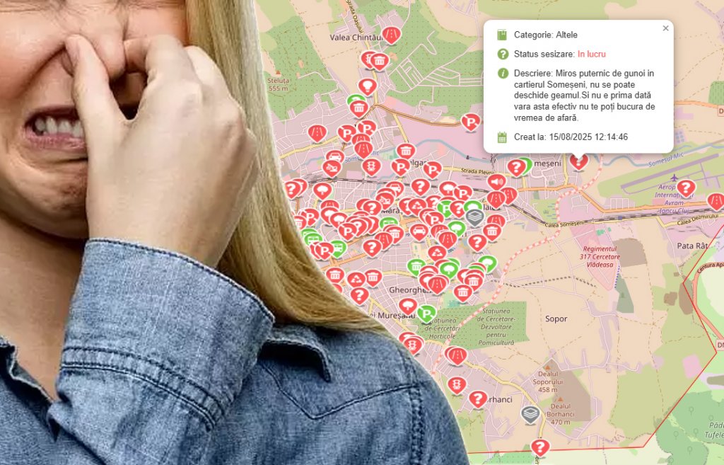 A revenit putoarea în Cluj-Napoca! Din Someșeni până în Mănăștur, un miros de ”dai în hepatită”
