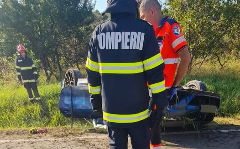 Cum s-a produs accidentul rutier de pe Calea Turzii din dimineața Sfintei Mării / Mașină cu roțile în sus