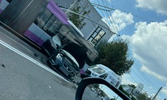 Cum s-a produs accidentul din zona Aeroportului Cluj în care au fost implicate 5 autovehicule și un troleibuz / Dezastrul a început cu o depășire...