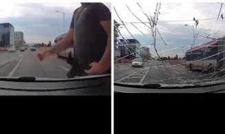 Scene terifiante în trafic: pieton lovit din plin de o mașină în Florești