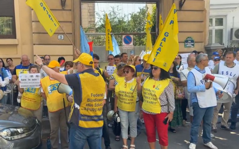 O lună de proteste ale sindicatelor din învățământ față de Legea Bolojan/ Săptămâna viitoare, protest anunțat în Cluj
