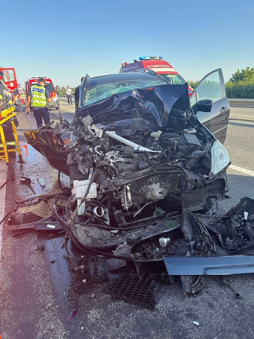 Accident grav pe Autostradă. A fost activat planul ROȘU de intervenție