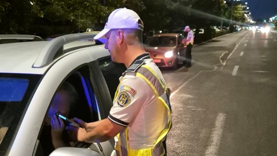 Prins beat criță la volan pe strada Oașului. A fost reținut imediat de polițiști