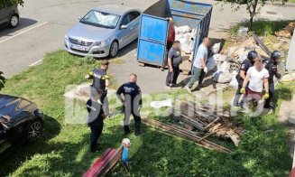 Operațiune de amploare cu spray lacrimogen și negociator, după furtul unui autoturism