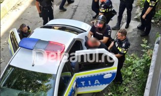 Operațiune de amploare cu spray lacrimogen și negociator, după furtul unui autoturism