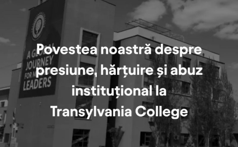 „Presiune, hărțuire și abuz instituțional”. De ce a decis un părinte să-și retragă copiii de la Transylvania College