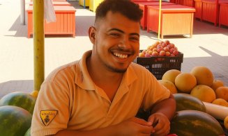 Povestea unui tânăr egiptean care vinde legume în Cluj: își susține familia cu bani și visează să-și deschidă propriul restaurant