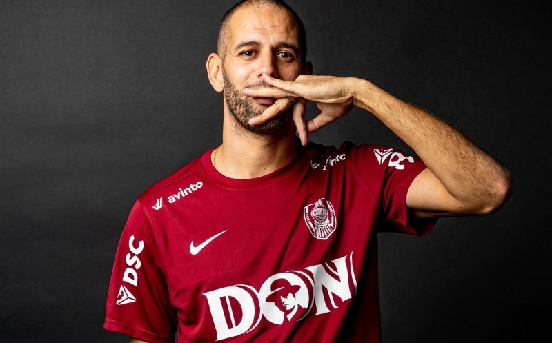 Islam Slimani, primele impresii după sosirea la CFR Cluj: "Sunt foarte fericit să fiu aici, la un club foarte mare în România"