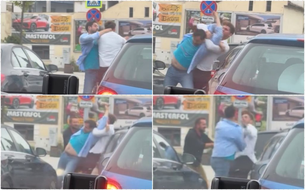 Scandal în trafic la Cluj-Napoca. Doi șoferi s-au luat la pumni