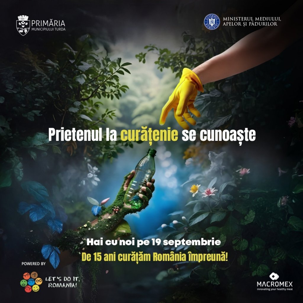 Ziua de Curățenie Națională la Turda. Ce activități te așteaptă