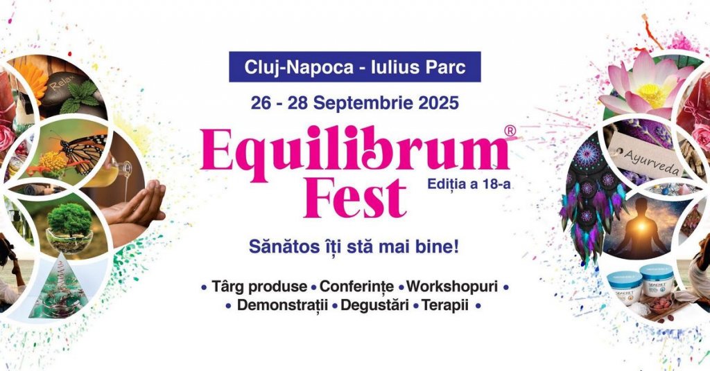 Kids corner, târg cu produse bio, sesiuni de sport și multe surprize la „Equilibrum Fest Cluj” din Iulius Parc