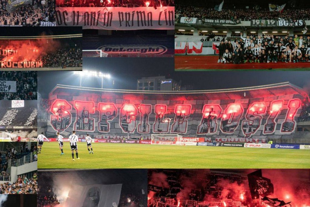 Zi de DERBY în Cluj-Napoca! Suporterii 'U' Cluj, hotărâți să ”Onoreze Simbolul”: 'Susținem necondiționat lupta din teren indiferent de scor!'