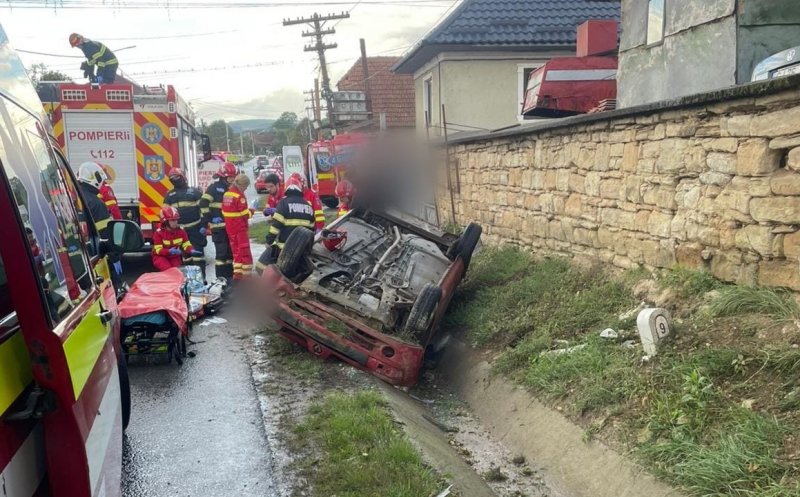 Tragedie în Cluj: un bărbat de 75 de ani a murit după ce s-a răsturnat cu mașina