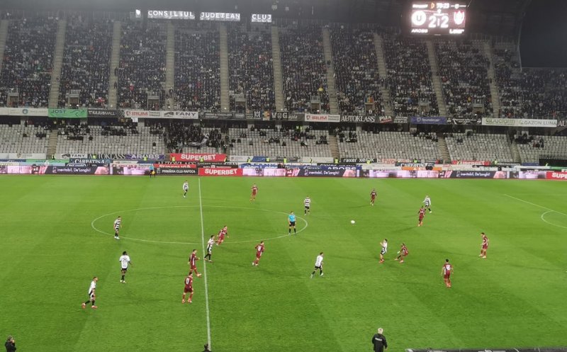 Derby fără învingătoare pe Cluj Arena. Universitatea și CFR au remizat spectaculos în primul duel direct al sezonului