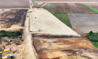 Autostrada Transilvania: Se lucrează pe lotul Chiribiș – Biharia. IMAGINI noi de pe șantier