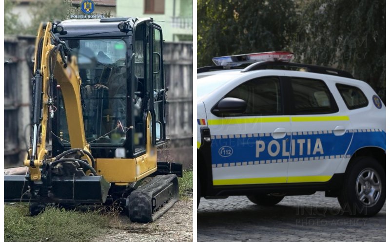 Acțiune de amploare a polițiștilor și jandarmilor clujeni: amenzi, permise reținute și un utilaj furat din Belgia descoperit