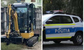 Acțiune de amploare a polițiștilor și jandarmilor clujeni: amenzi, permise reținute și un utilaj furat din Belgia descoperit