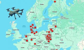 Harta incidentelor cu dronele care au intrat în spațiul aerian al statelor NATO / Au perturbat inclusiv traficul aerian