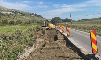 Lucrări pe un nou drum județean din Cluj. Se intervine pe 22 de km