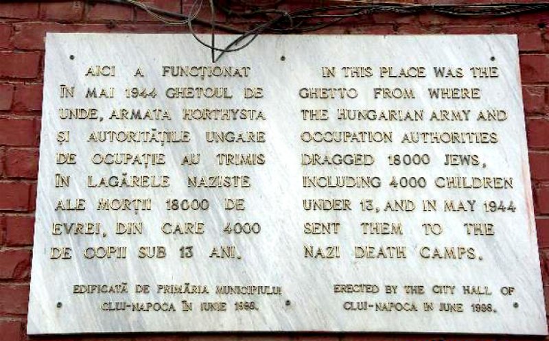 9 octombrie, Ziua Holocaustului în România / Ghetoul din Cluj-Napoca a fost unul dintre cele mai mari din Transilvania de Nord