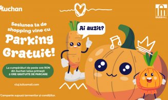 Iulius Mall Cluj și Auchan oferă clienților două ore de parcare gratuită