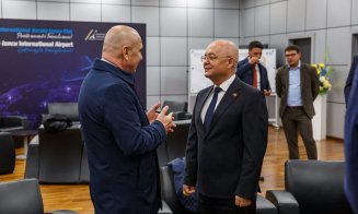 Prim-ministru Ilie Bolojan și Dragoș Pîslaru, ministrul fondurilor europene, la Primăria Cluj-Napoca