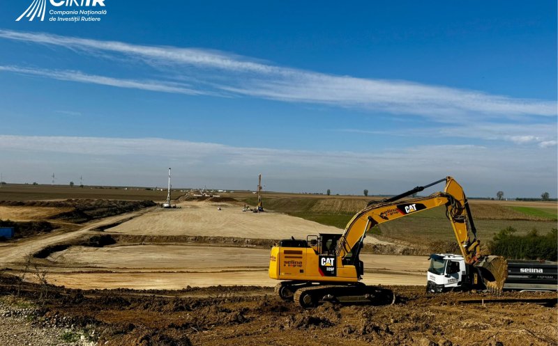 Imagini LIVE de pe șantierul Autostrăzii A3 Chiribiș–Biharia: Premieră națională în monitorizarea lucrărilor de infrastructură