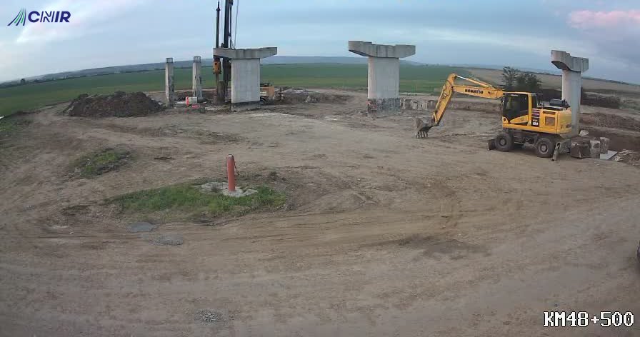 Premieră! CNAIR publică imagini LIVE de pe un lot de autostradă aflat în construcție