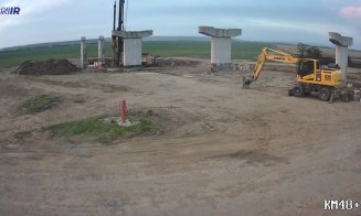 Premieră! CNAIR publică imagini LIVE de pe un lot de autostradă aflat în construcție