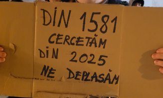 Protest anti-CREIC încentrulClujului! Studenții de la Mate-Info îl așteaptă în stradă pe ministrul Daniel David: "Hai afară, fuga e ușoară "