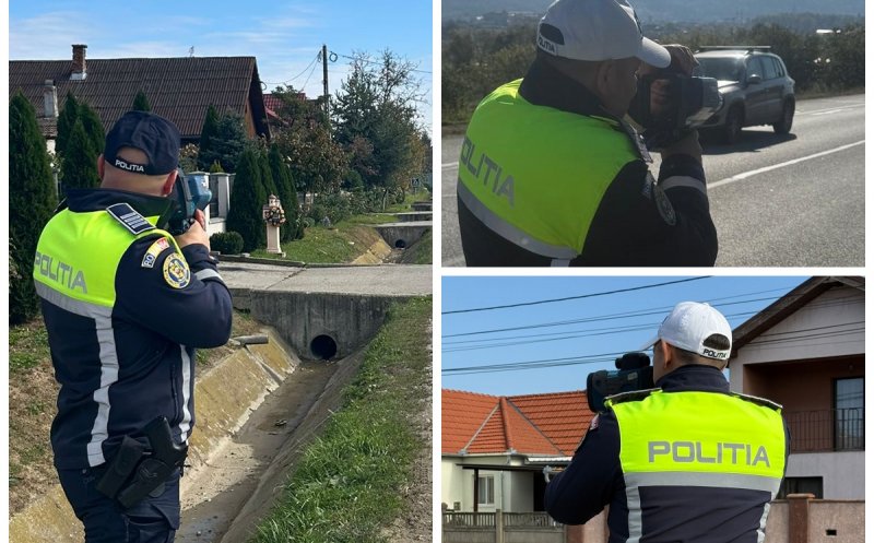 Polițiștii clujeni au scos „pistolul” pe șosele: Amenzi de peste 50.000 de lei în doar câteva ore