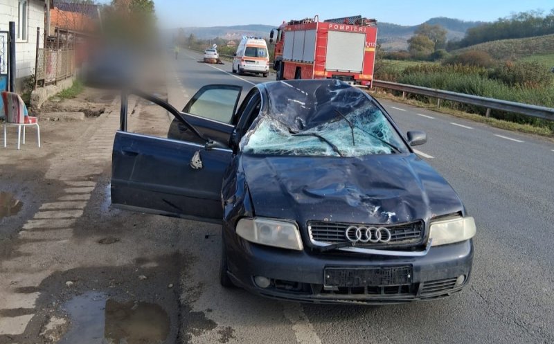 Cum s-a produs accidentul din Sânpaul, Cluj: un autoturism a izbit o căruță. O persoană a fost rănită și un cal a murit