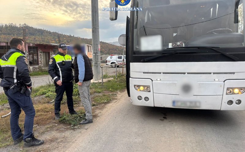 Cum le punea călătorilor viața în pericol un operator de transport persoane din Cluj / Amendă de 14.000 de lei și autocar imobilizat