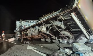 Cum s-a produs accidentul cu două TIR-uri pe DN1, între Izvorul Crișului și Șaula