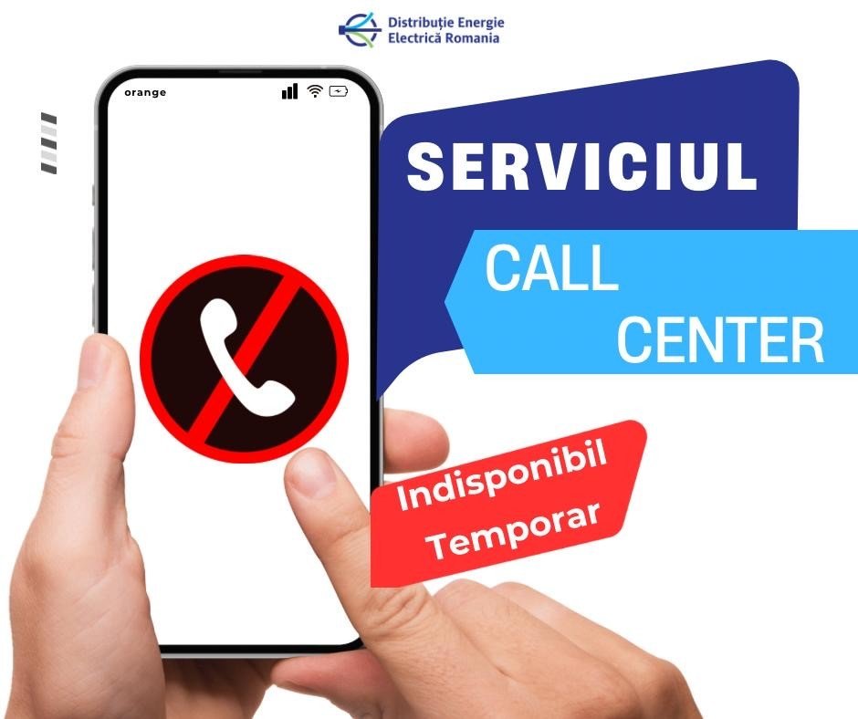 Serviciul Call Center-ul DEER – indisponibil temporar. Canalele digitale de comunicare rămân active