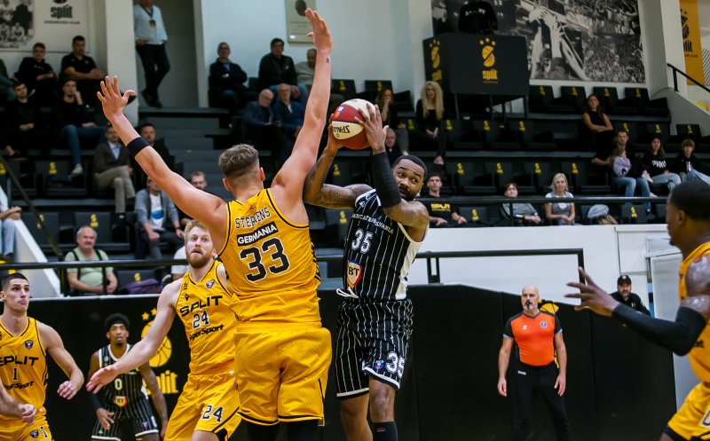 U-BT a înregistrat al doilea eșec în ABA League. Clujenii au fost învinși la Split