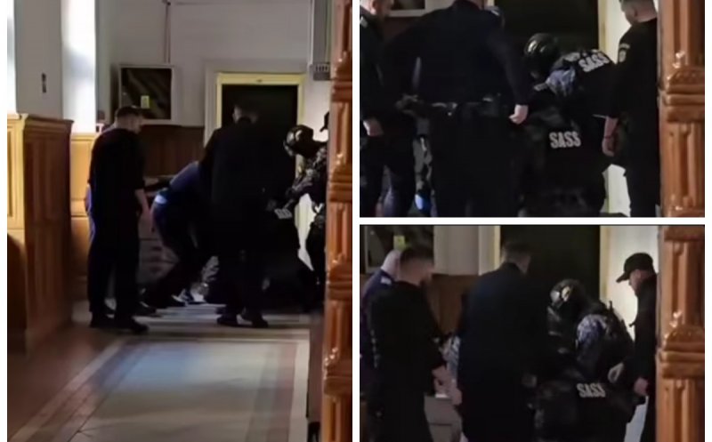 Incident violent la Curtea de Apel Cluj: un deținut agresiv a fost imobilizat de mascați