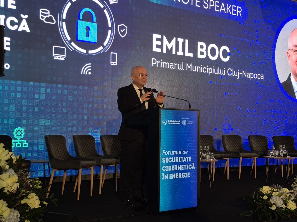 Forum de Securitate Cibernetică în Energie Cluj | Emil Boc: „Trebuie făcut orice pentru a scădea prețul energiei. O provocare pentru toată Europa”