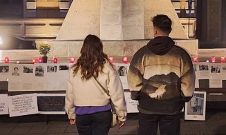 Un moment de reculegere la Cluj, la 10 ani de la incendiul din Colectiv: 'Aprinde o lumânare și lasă un gând bun'. #colectiv