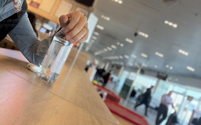 Apa potabilă, produs de LUX în aeroporturile din țară. Cât a ajuns să coste o sticlă de 0,5 l