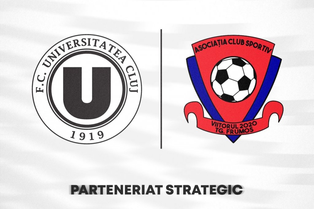 Parteneriat pentru viitor. "U" Cluj anunță colaborarea cu un club de juniori