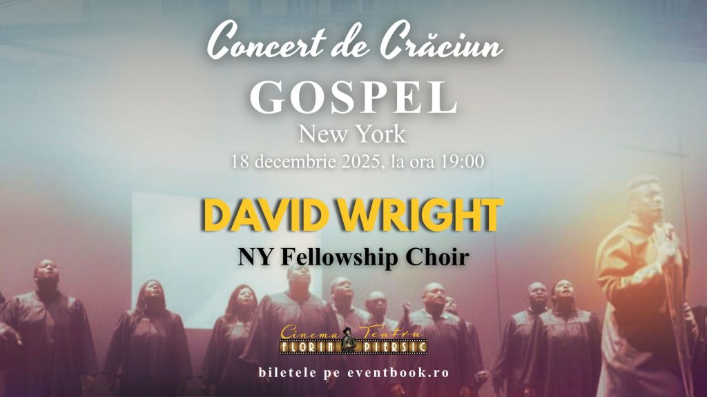 Gospelul american ajunge la Cluj! Concert extraordinar de Crăciun cu Reverend Timothy Wright și New York Fellowship Choir