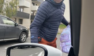 Trotinetist din Cluj, care și-a pus fiica în pericol, amenințări cu moartea la adresa celui care l-a atenționat / Îl va vizita și Protecția Copilului