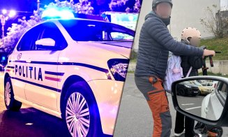 Polițiștii îl caută pe trotinetistul care își pune în pericol copilul în trafic / Clujenii: ”Am văzut multe cazuri asemănătoare pe străzile orașului”