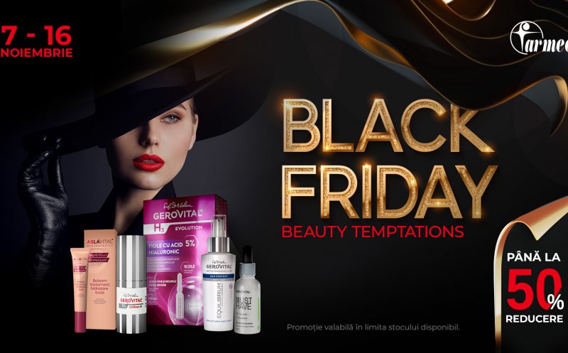 Strălucește de Black Friday: Farmec lansează super oferte, pe farmec.ro și în magazinele Gerovital