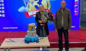 Cine este pasagerul cu numărul 3 milioane la Aeroportul Cluj. Prima călătorie cu Animawings i-a adus un premiu