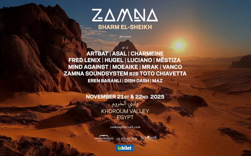 Zamna, curatorul scenei Galaxy la UNTOLD Dubai, pregătește un nou concept de festival în Egipt, în Sharm El Sheikh