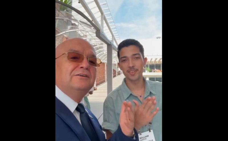 Rio de Janeiro. Un brazilian i-a cântat Imnul României lui Emil Boc